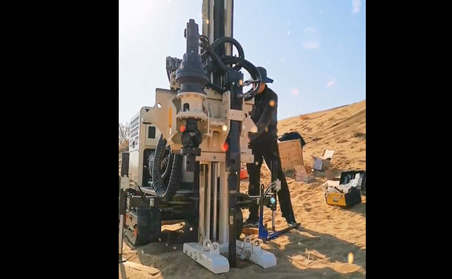 TEC液壓直推式取土鉆機(jī)地下水監(jiān)測井建設(shè)
