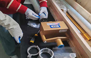 電動底泥鉆機(jī)淺水型完成交付工作